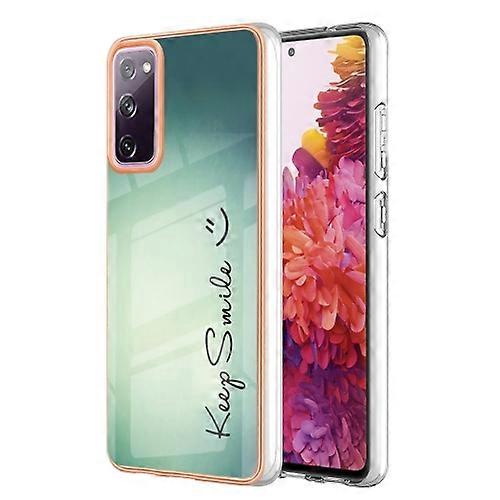 For Samsung Galaxy S20 FE Electroplating Marble Dual-side IMD Mobile Phone Case