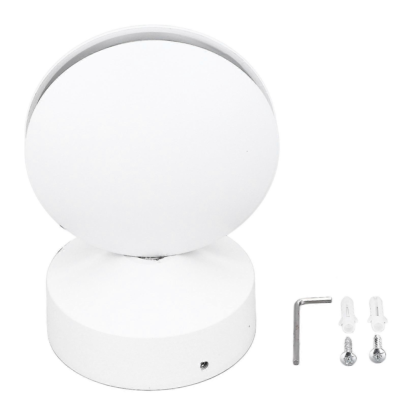 10w Led Wall Lamp Round 360 Glowing Window Sill Lamp For Hallway Aisle Corridor Living Room Ac85265v White Light