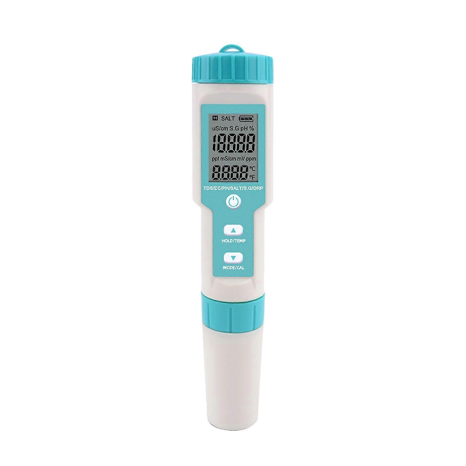7 In 1 Ph/tds/ec/orp/s.g/salinity/temperature Multi-parameter Pocket Water Quality Tester With Electrode Replaceable C-600 Ph Meter For Pools Drinking