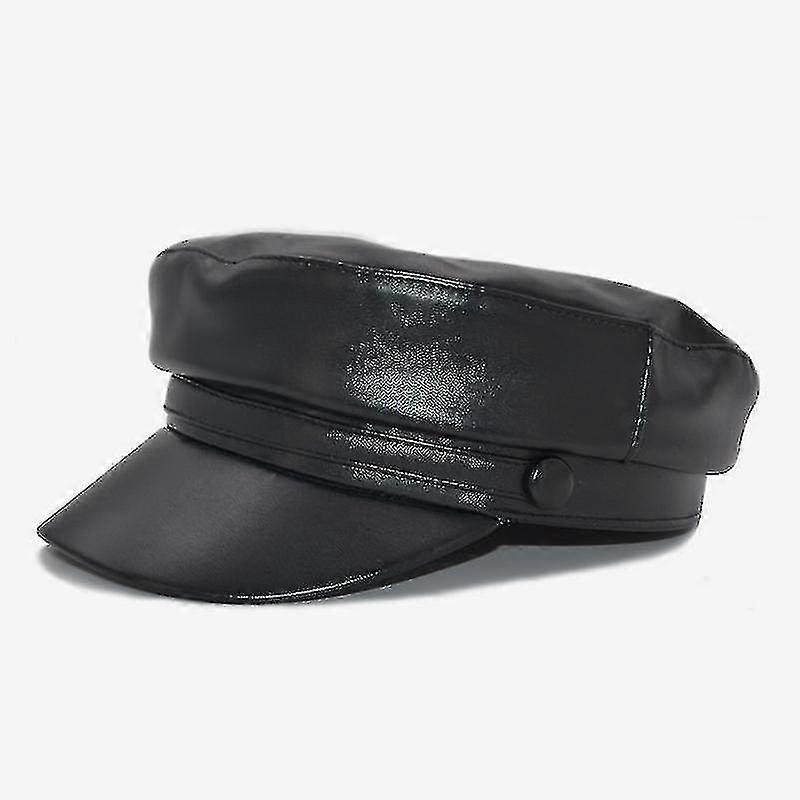 Militärmütze & Leder Damen Mode Hut