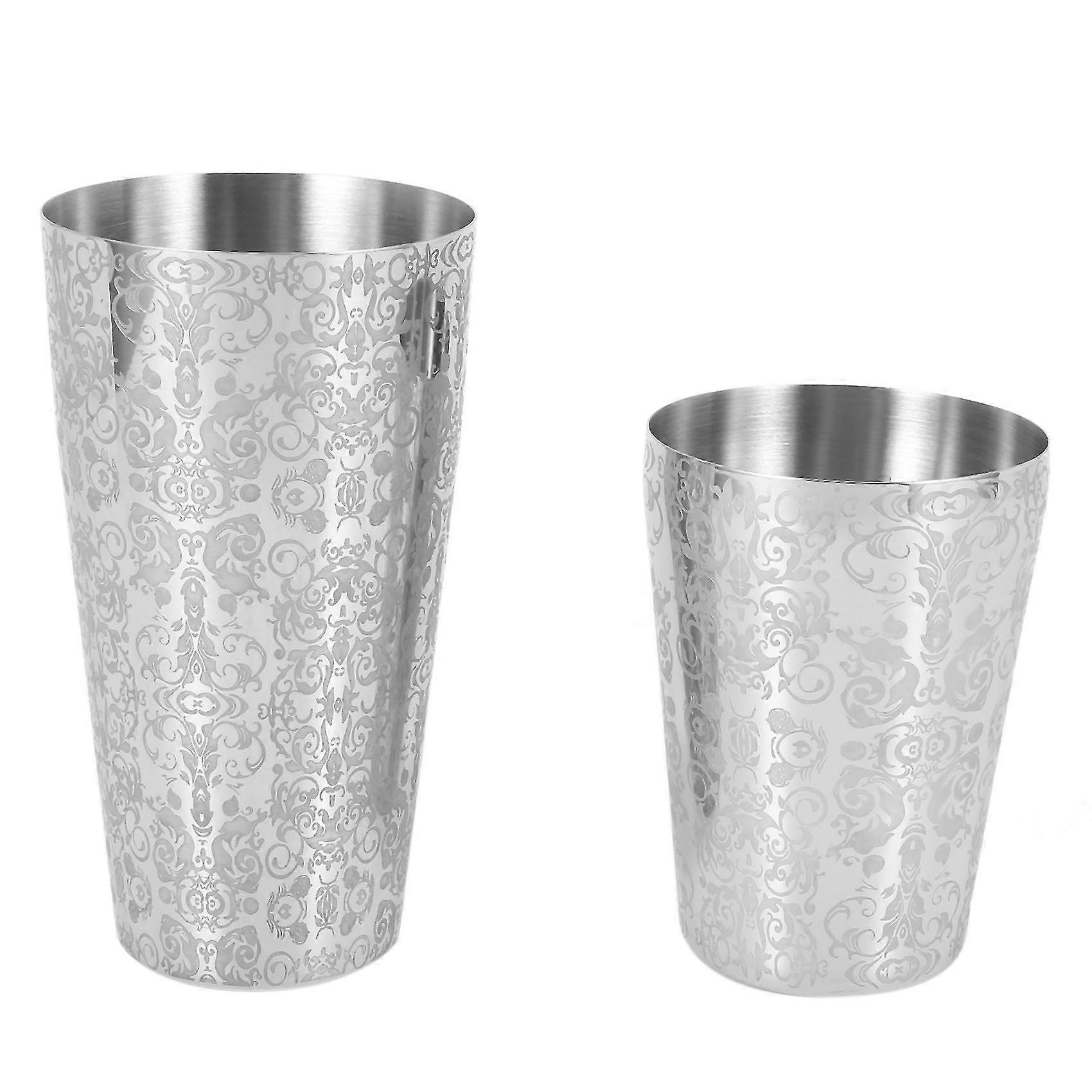 Σέικερ κοκτέιλ Boston Shaker 304 Ανοξείδωτο ατσάλι Barra De Ferramentas Δημιουργικός Σχεδιασμός Χαρακτικής Bo (haoyi)