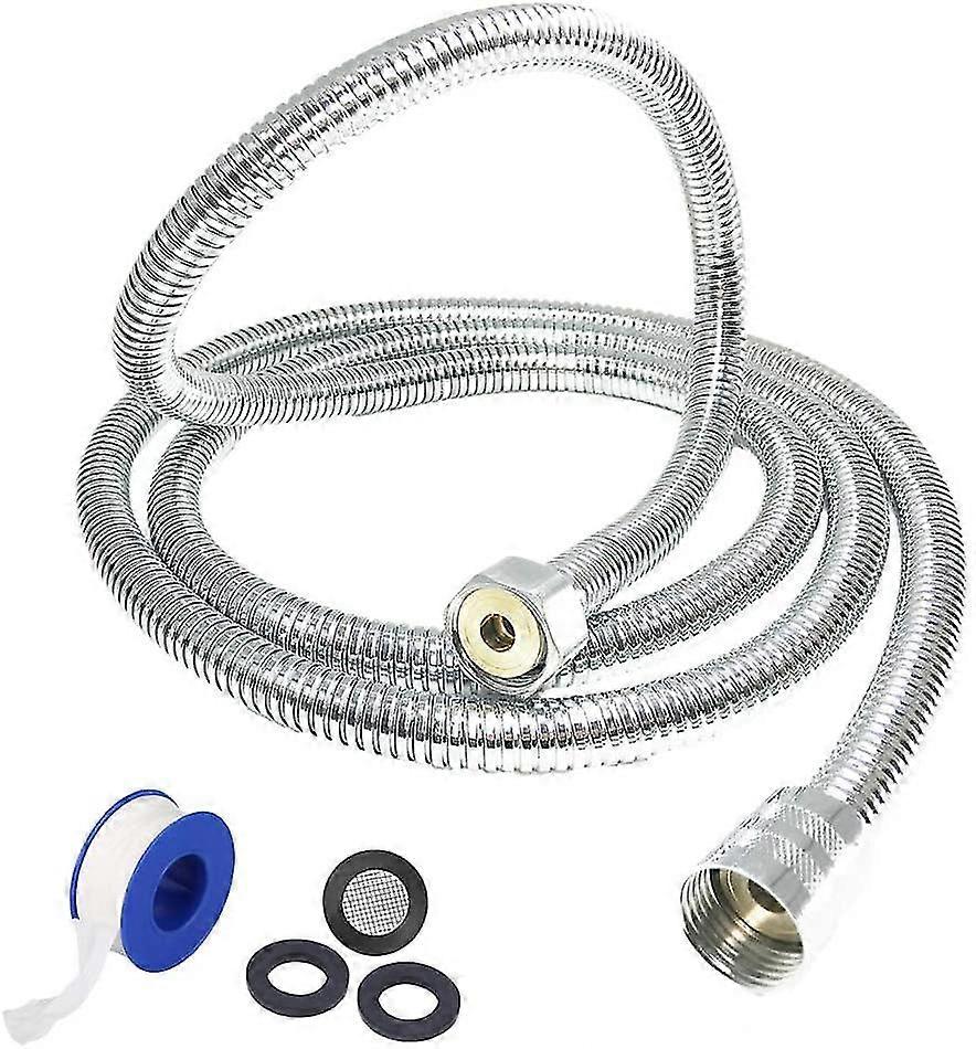 خرطوم دش مرن، رأس دش عالمي من الفولاذ المقاوم للصدأ، خرطوم حمام، كابل دش (نحاس + كروم، 2 متر)