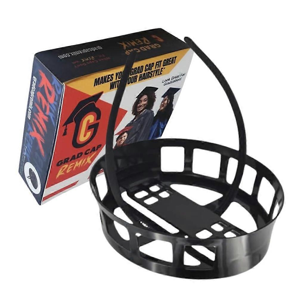 Universal Graduation Cap Headband Insert Fixing Graduation Cap Supplies for College Graduation Black