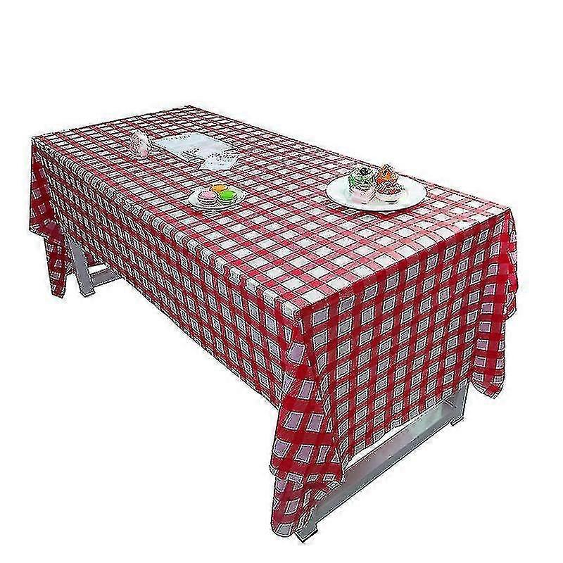 Tablecloth Disposable Rectangular Plastic Plaid Kindergarten Opening Ceremony Children's Birthday Pa