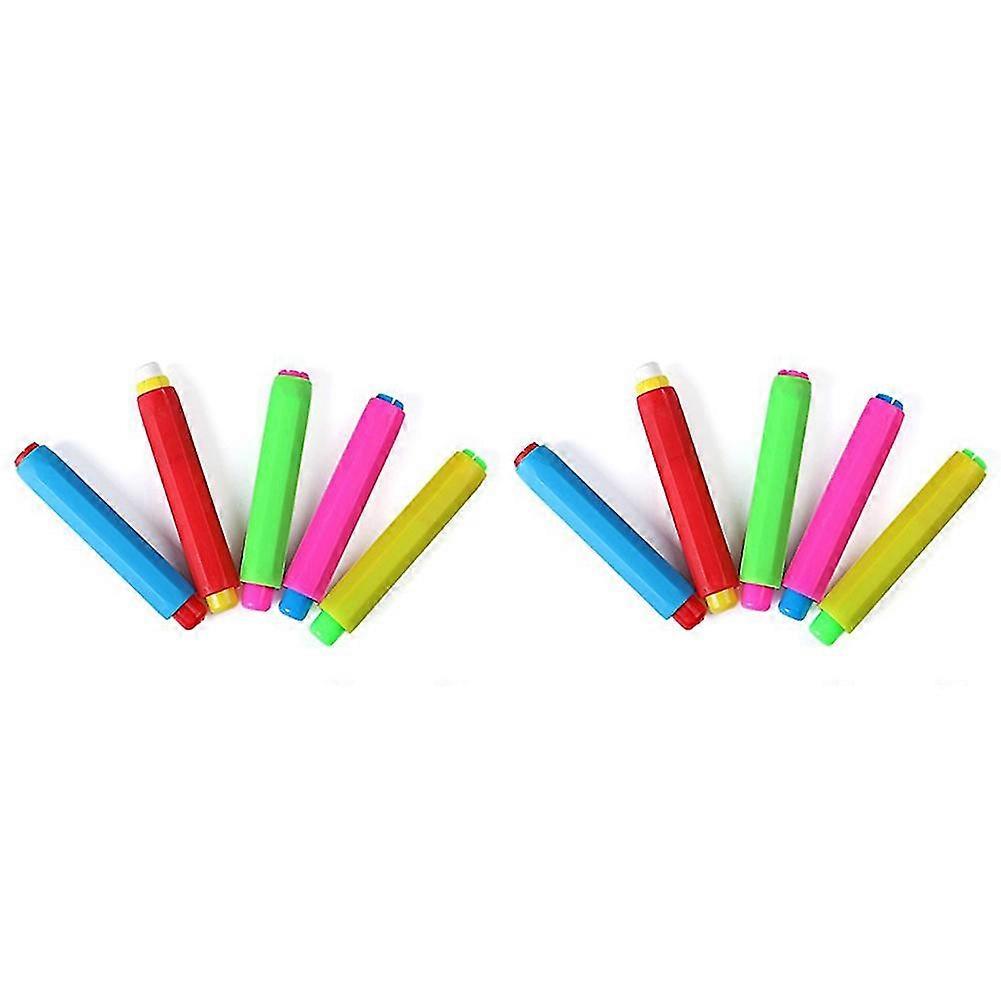 10x Chalk Holder Case Cover For Plastic School Adjustable Replacement Chalk Cover Color Random