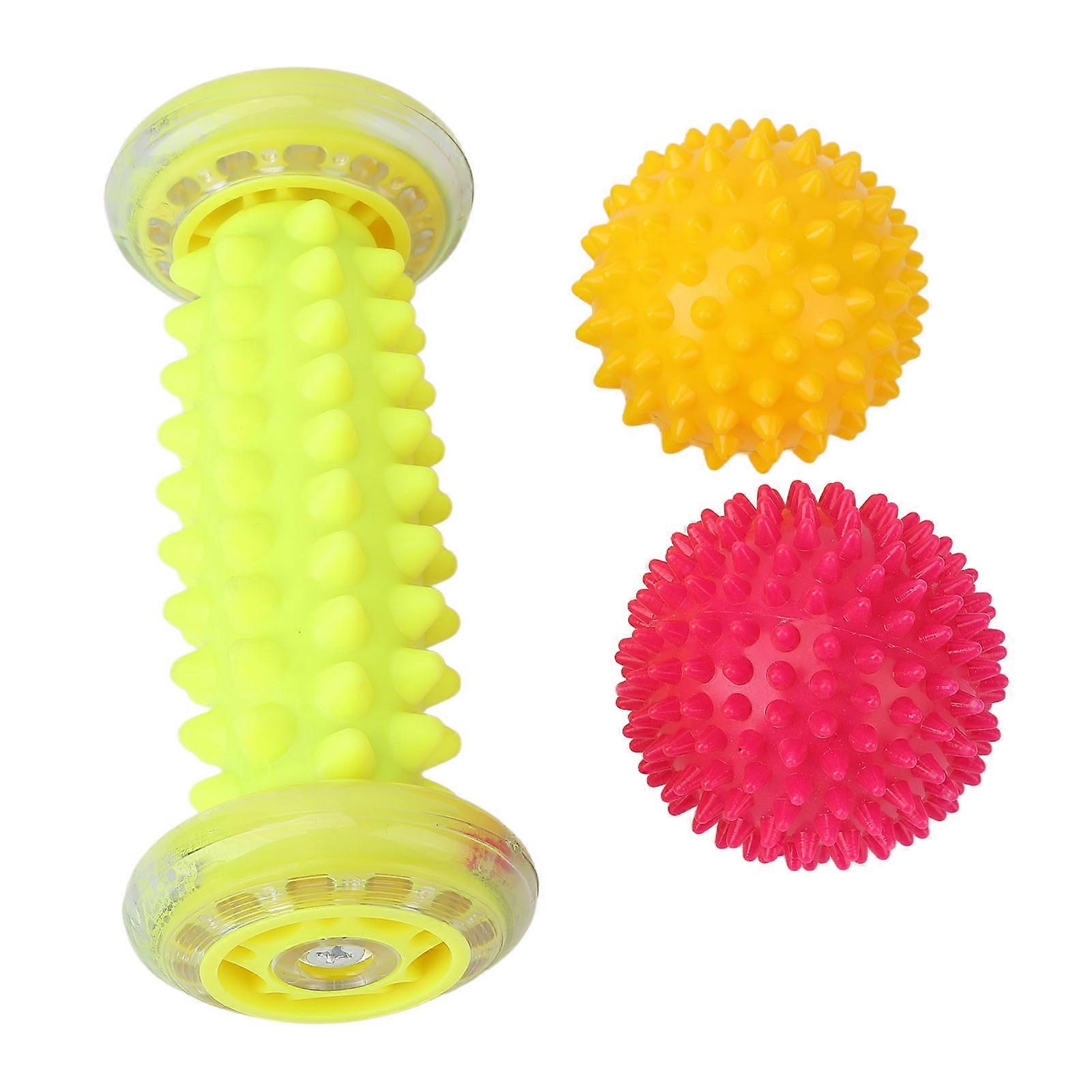 3pcs Deep Tissue Massage Ball Set Promote Circulation Various Textured Sole Massager Ball for Hand Shoulder Leg