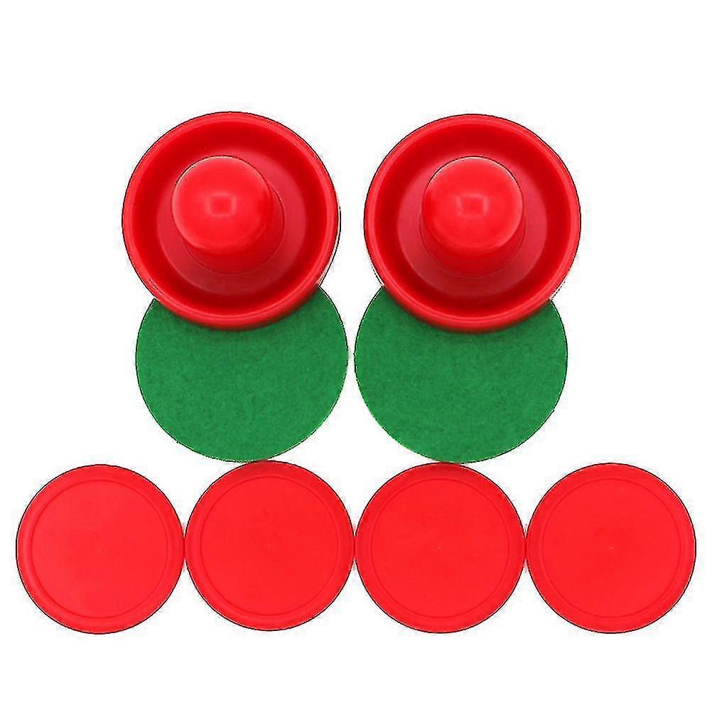 8pcs 96mm Air Hockey Pushers Pucks Replacement For Game Tables Goalies Header Kit Air Hockey Equipment Accessories (red)
