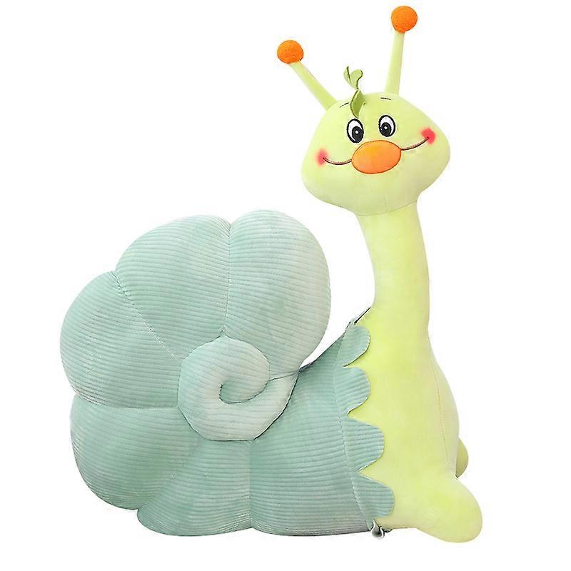 Söt tecknad snigel docka kudde plyschleksak flickor sova mysigt tupplur kudde födelsedagspresent