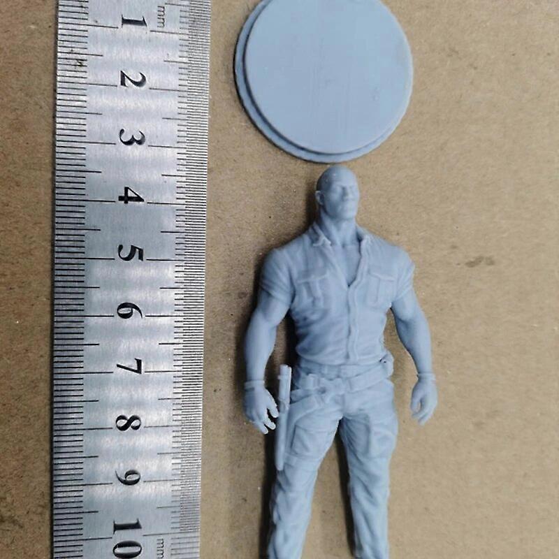 The Rock Diy Resin Figure 1/24 Scale Assembly Model Kit Unassembled Diorama and Unpainted Figurines Toys