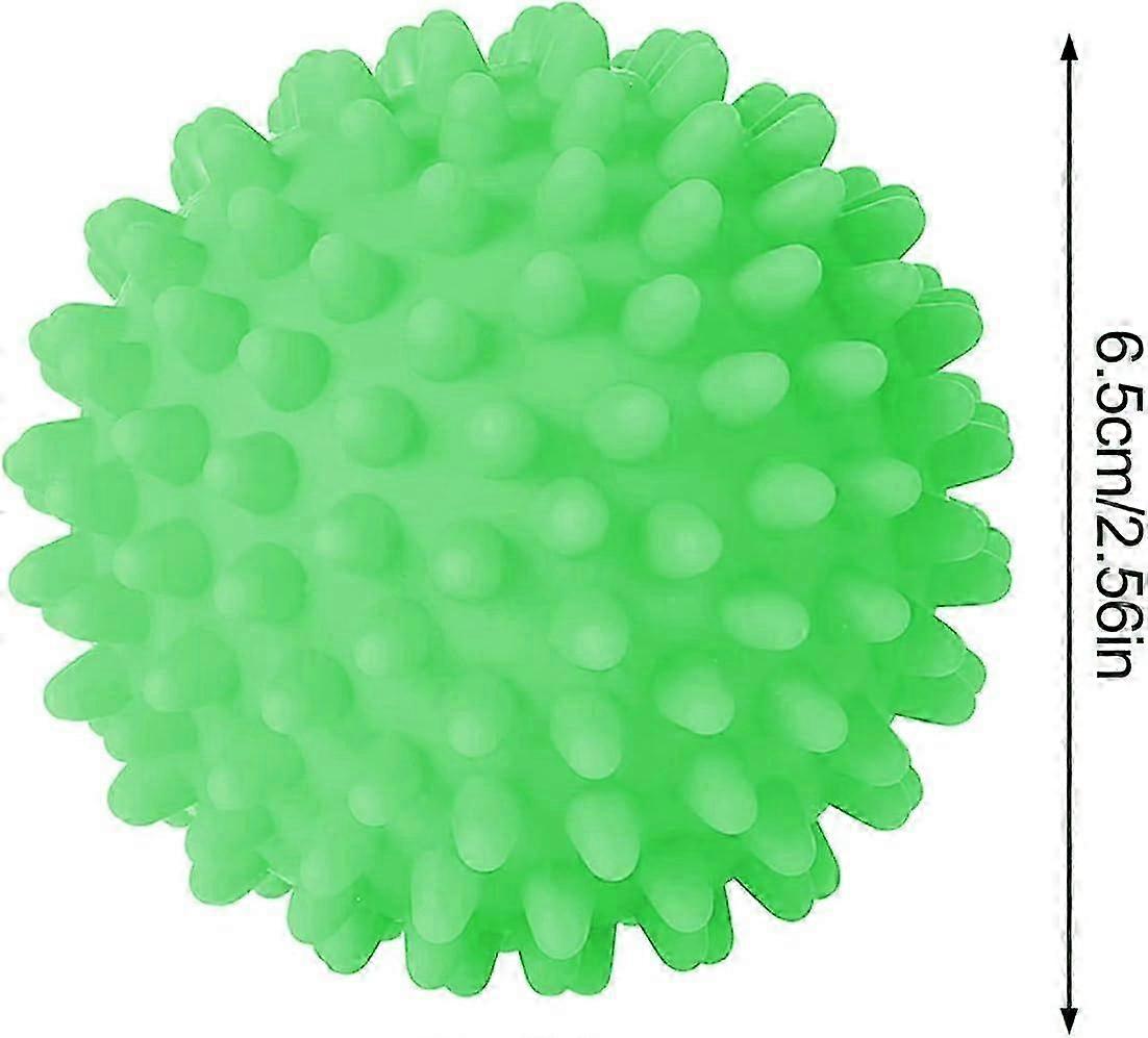 6Pcs Dryer Tumble Balls Reusable Dryer Laundry Balls Reduce Wrinkles and Static Cling, Green