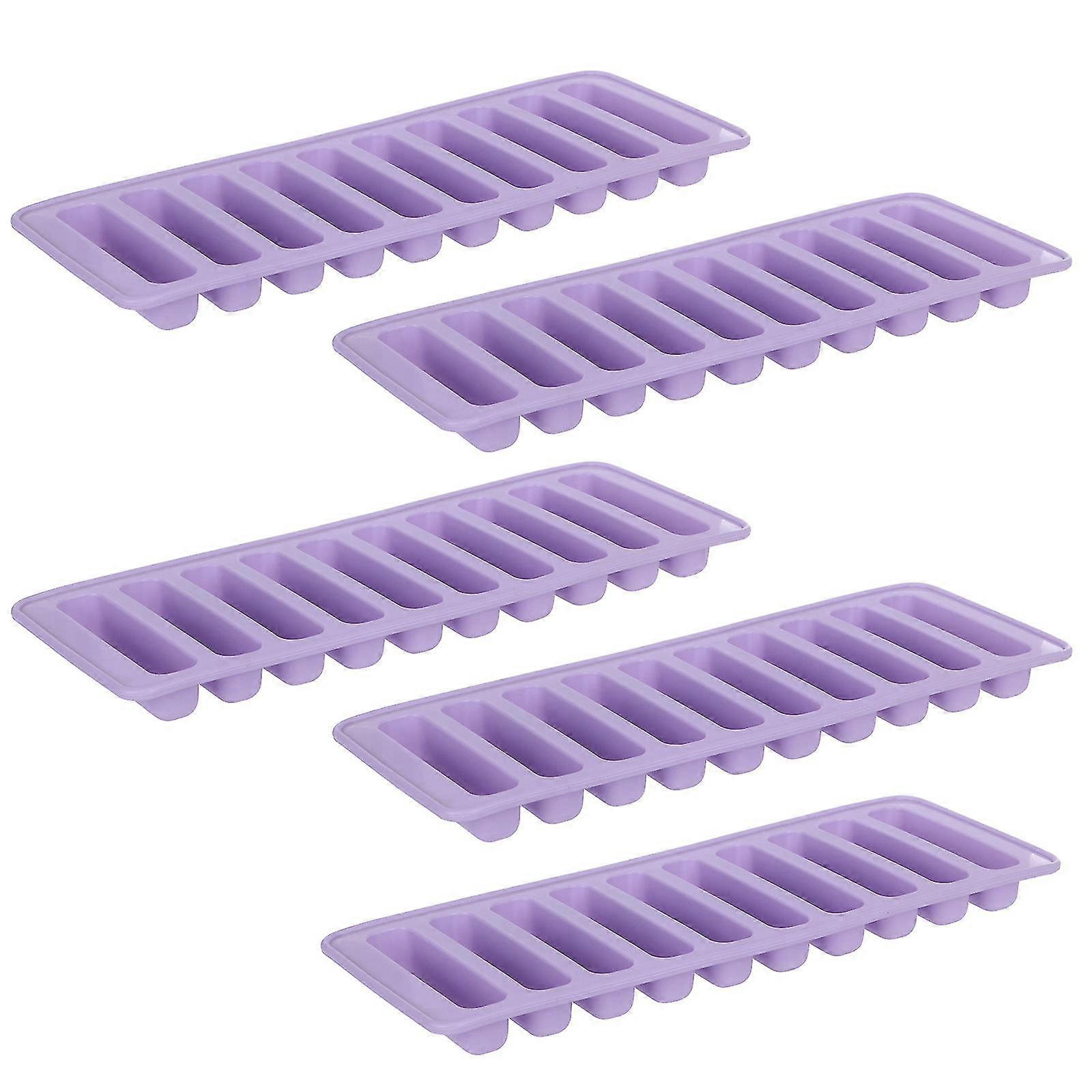 silicone narrow ice stick trays with easy push and out material narrow molds