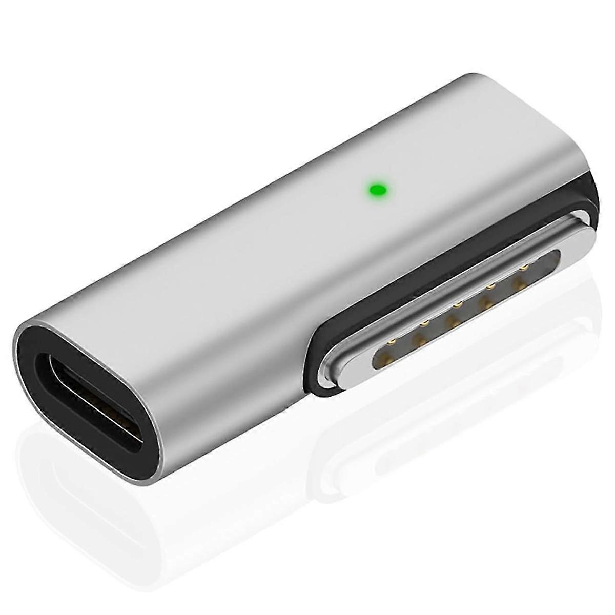 140W 90 Degree USB C to Magnetic 3 Charging Adapter Compatible for Pro 2023 (M2, 14/16 Inch), for