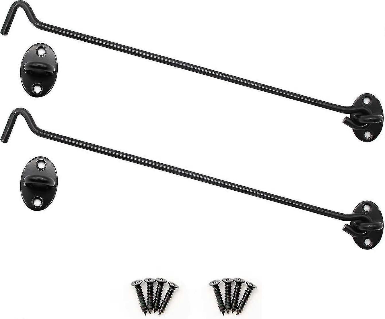 2 stykker rustfritt stål vinduskrok stormkroker vindkrok, solid tykk gave