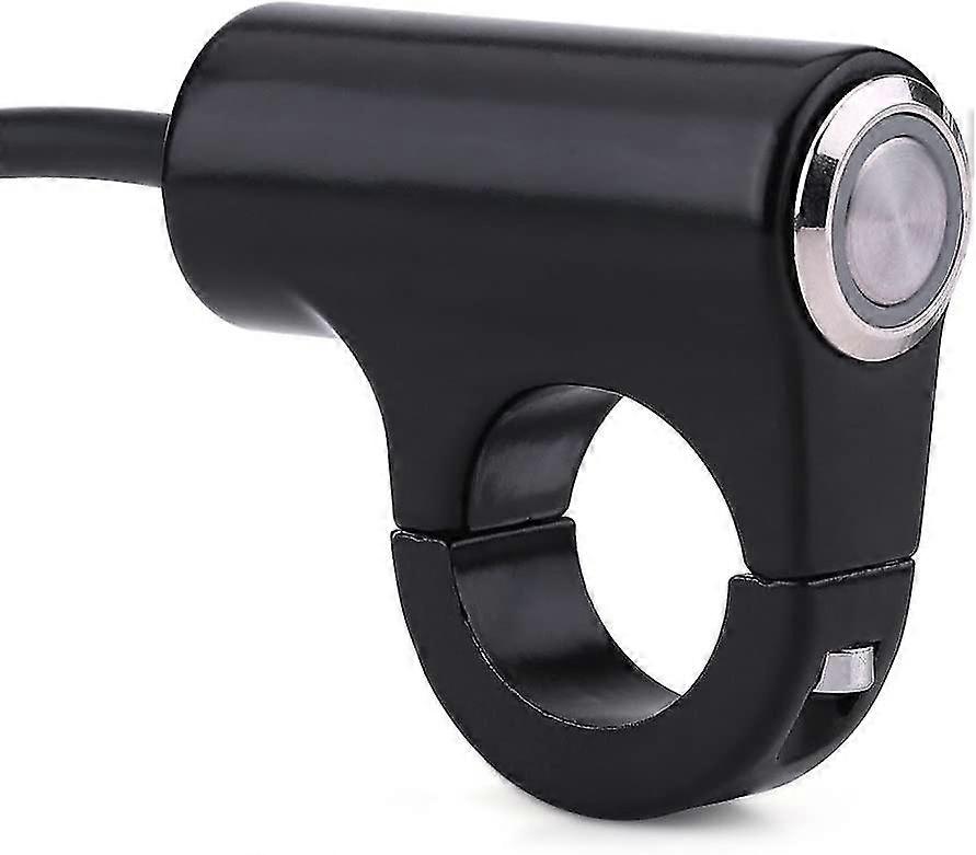 Handlebar Control Switch Handlebar Mounting Switch Handlebar Control Switch Aluminum Motorcycle Handlebar Mounting Switch Button (black) (1pcs)