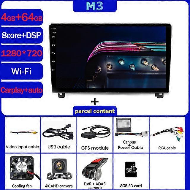 Monitor de vídeo estéreo do reprodutor multimídia de rádio do carro para Peugeot 407 1 2004 - 2011 Android Auto Navegação GPS Autoradio Unidade Principal