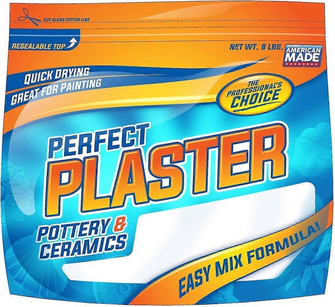 New Perfect Plaster Pottery & Ceramic Casting Material - 8 Pound