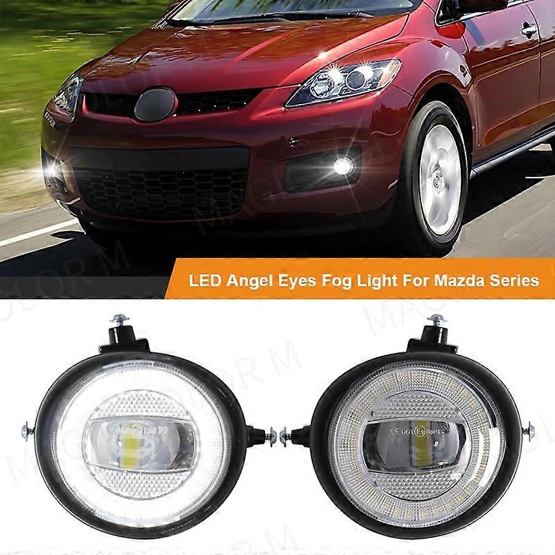 Fog Lights Headlight for Mazda RX-8 MPV 6 5 3 2 CX-7 CX-5 CX-9 MX-5/Miata Auto Led Halogen Fog Lamp Waterproof Car Accessories