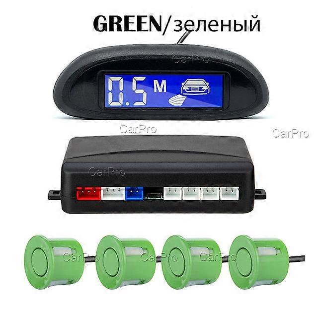 Parktronic LED Parking Radar Backlight Display Backup Monitor Detector System With 4 Sensors