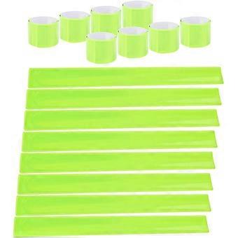 10-pack reflectorgespriem Fluorescerende bagagedrager Armband Reflecterende gordel Veiligheidsgordel Kinderen Volwassen jongens en meisjes Fietsen Hardlopen Joggen