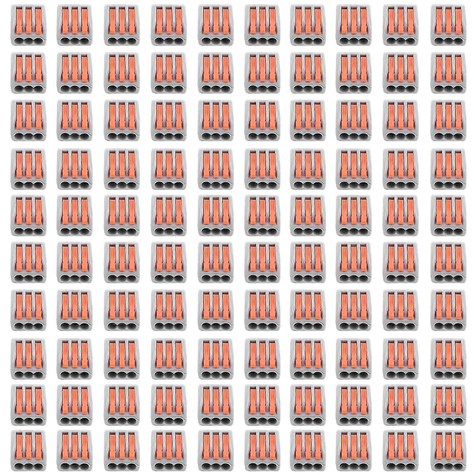100Pcs Quick Connect Wire Terminal Blocks Parallel Device Wiring Connector PCT-213