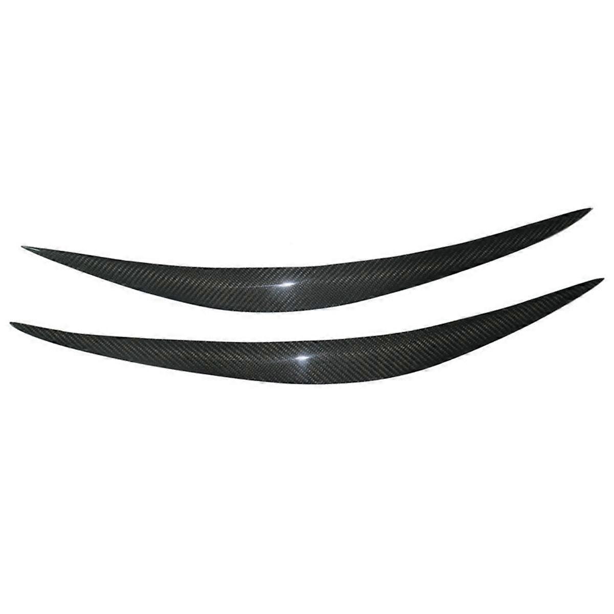 Real Carbon Fiber Eyelids Eyebrows Lids Headlight Trim Cover for FX35 FX37 QX70 FX50 2009-2013