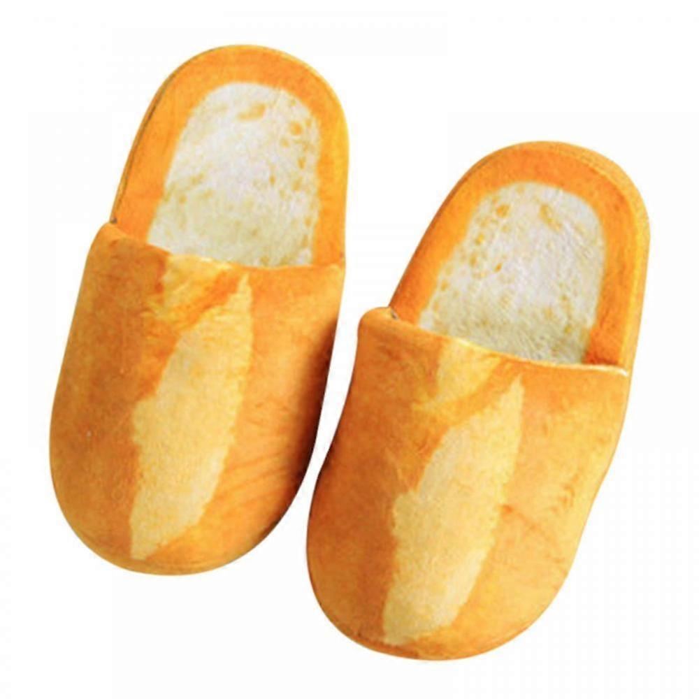 Simulation Bread Cotton Slippers Winter Home Soft Bottom Non-slip Plush Warm Cotton