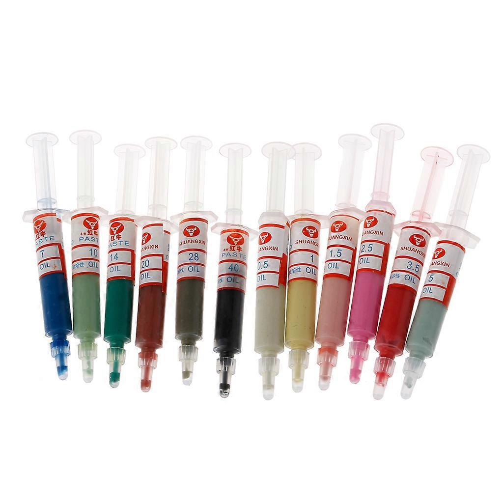 12pcs 5 Gram Diamond Lapping Paste Polishing Compound for Fine to Final Polish