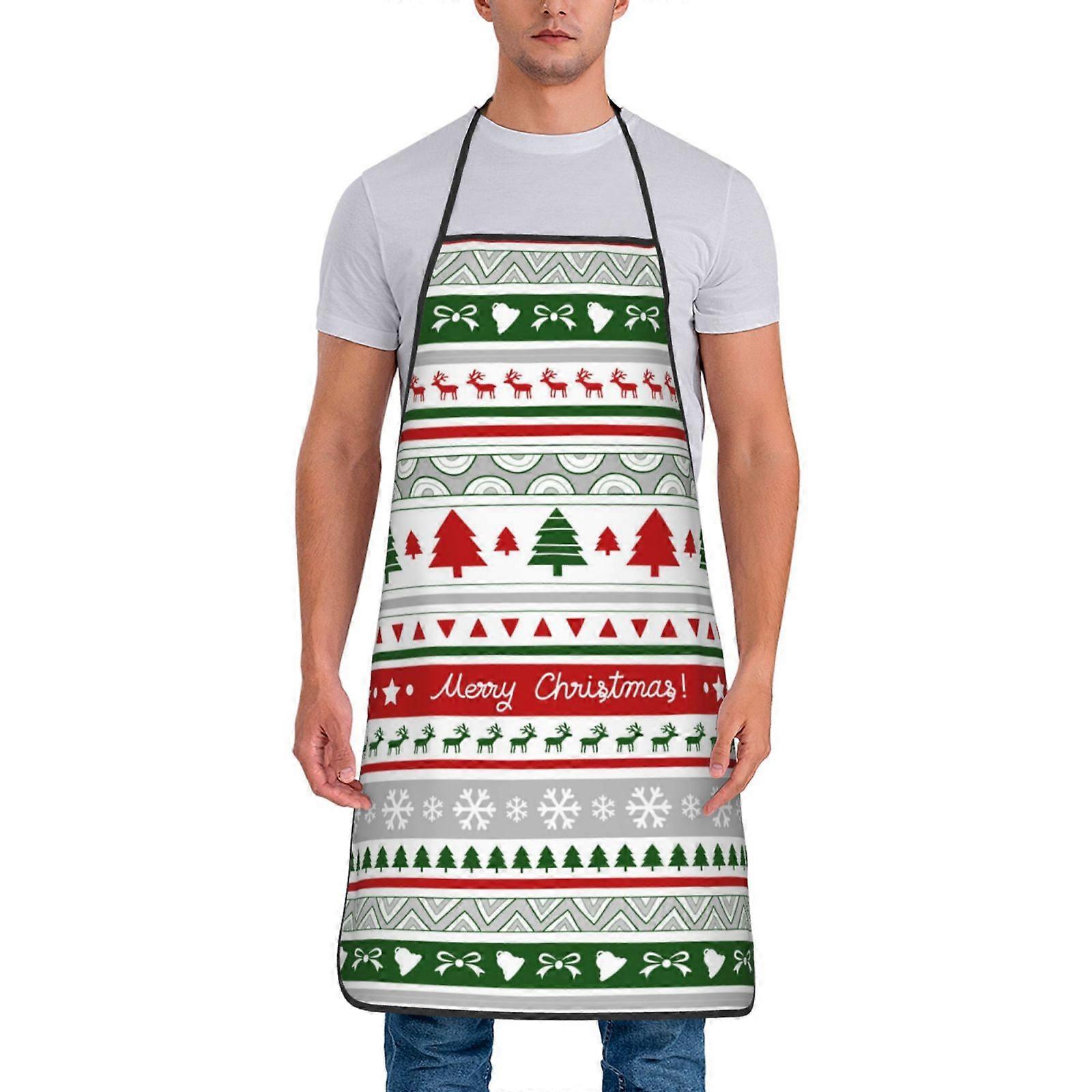 عيد ميلاد سعيد 2024 لطيف سانتا نمط ساحة ماء المطبخ المنزلي الطبخ الخبز ساحة البستنة للنساء الرجال 10