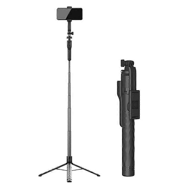 JMARY KT-239 1.75m Telescopic Selfie Stick Tripod Stand Cell Phone Clip Rotation Design Camera
