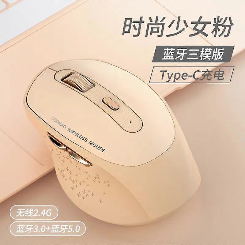 6 Keys Wireless Mouse 2.4Ghz Wireless Bluetooth Mouse Usb Type~C Rechargeable Silent Office Mouse 1200Dpi Optical for Laptop Mice & Trackballs