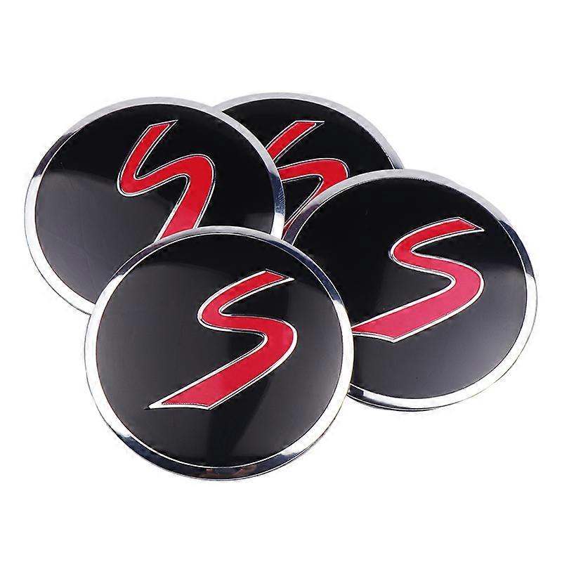 Car Styling 4pcs 56mm Wheel Center Cap Badge Creative Decoration emblem stickers for Mini Cooper One S JCW R55 R56 R50 R53 R60