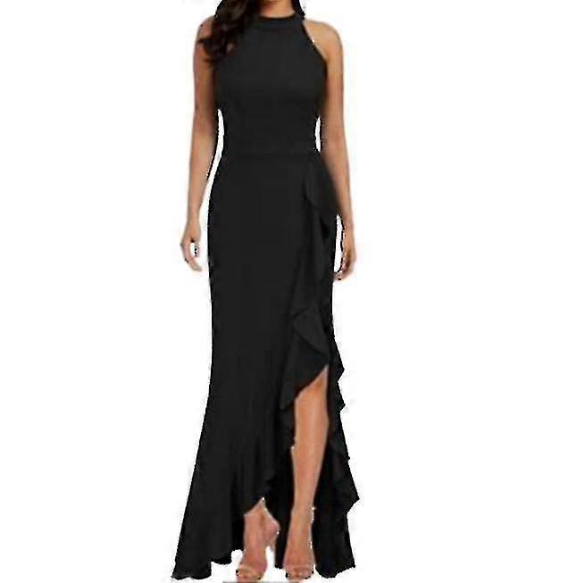 Women's Summer New Long Sexy Split Ruffled Evening Skirt