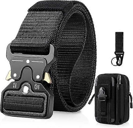 Δώρο με Τακτική Θήκη και Γάντζο Molle, Ανδρική Τακτική Ζώνη, Στρατιωτική Ζώνη με Μεταλλική Πόρπη Γρήγορης Απελευθέρωσης