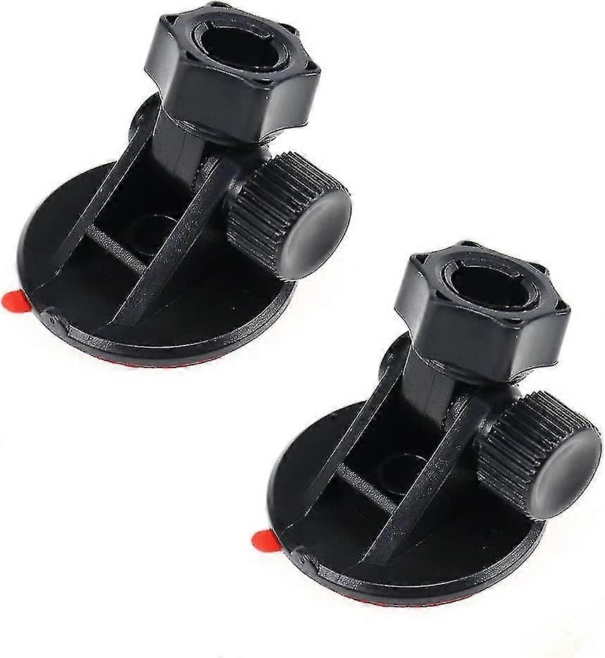 Universal Car Dash Cam Holder Car Recorder Mount Self-adhesive Car Recorder Mount Bracket High Temperature Resistance (2pcs, Black)