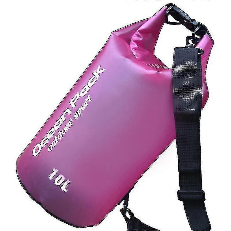 Sl حقيبة تخزين للماء حقيبة جافة في الهواء الطلق الرياضة الانجراف دلو حقيبة الشاطئ السفر المياه برميل الحجم، colorpink10l