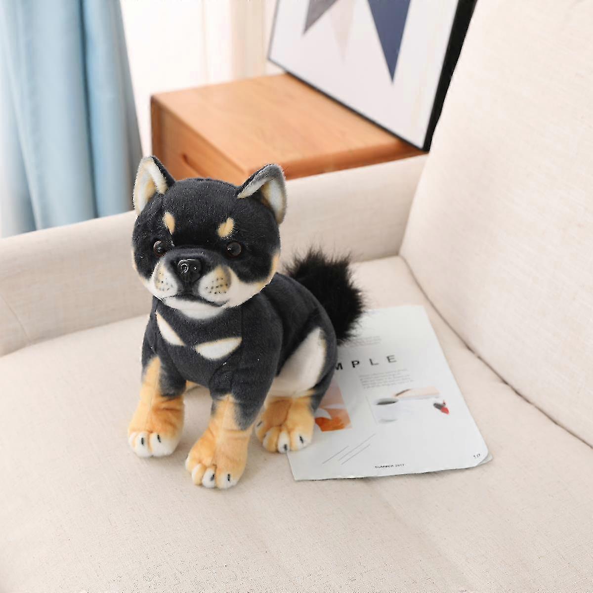 35cm/20cm Minunat Shiba Inu câine pluș jucării drăguț așezat minciună cățeluș păpuși umplute moale animale jucărie copii copil ziua de naștere cadouri