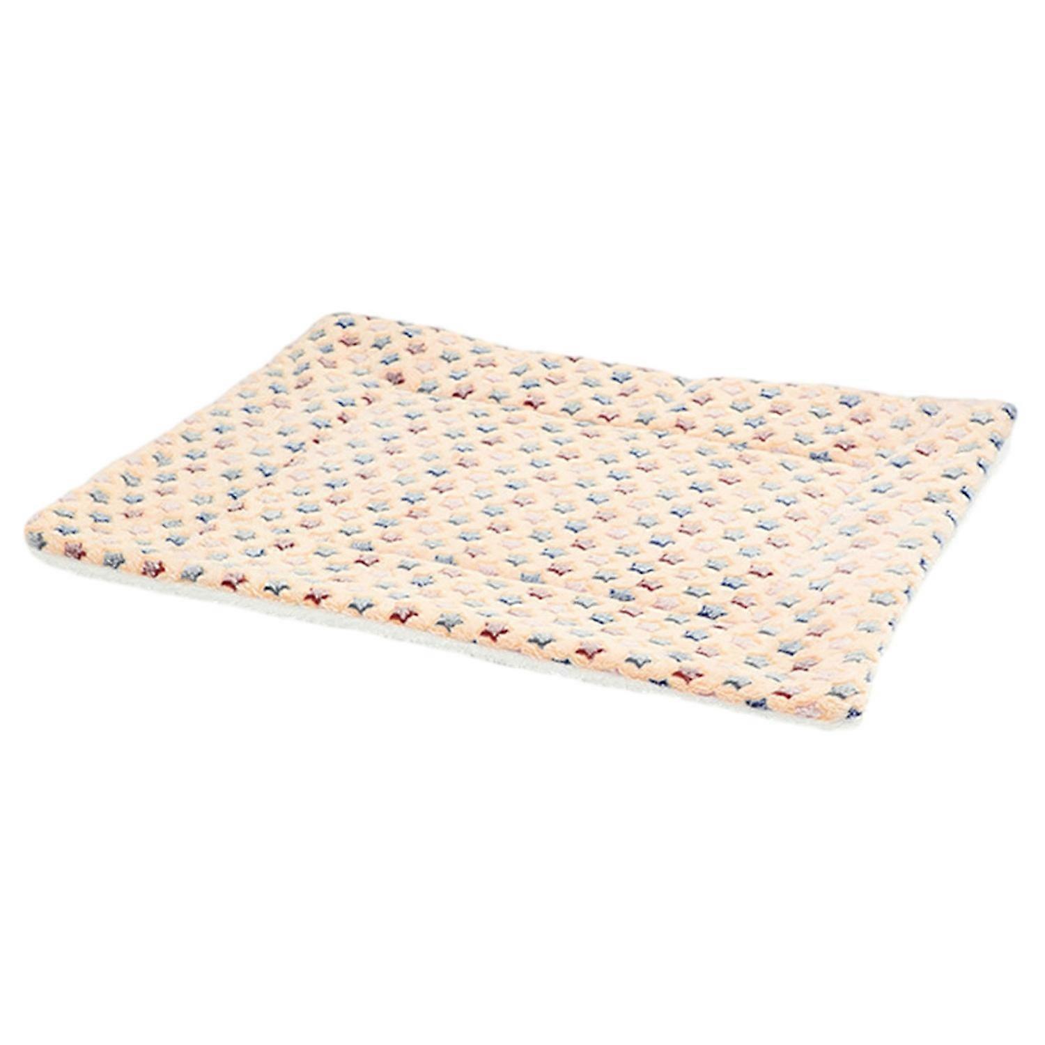 ZHOUBA Soft Cat Bed Mats Sleeping Pad Double-sided Star Patterns Thickened Pad for Cats Small Dogs