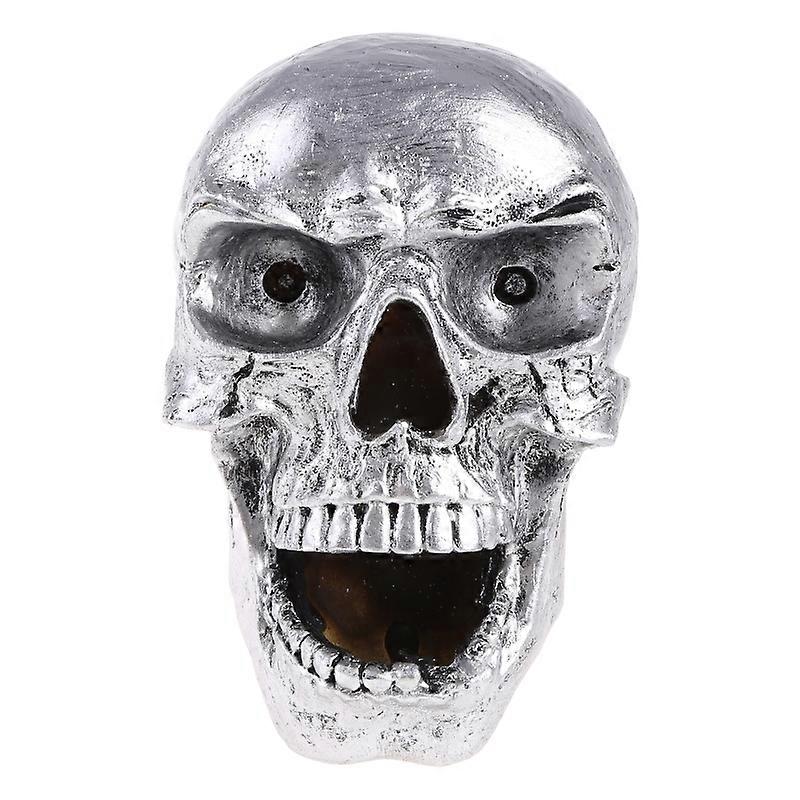 Universal Motorcycle Headlight Indicator Light Retro Skull Shaped LED Spotlight