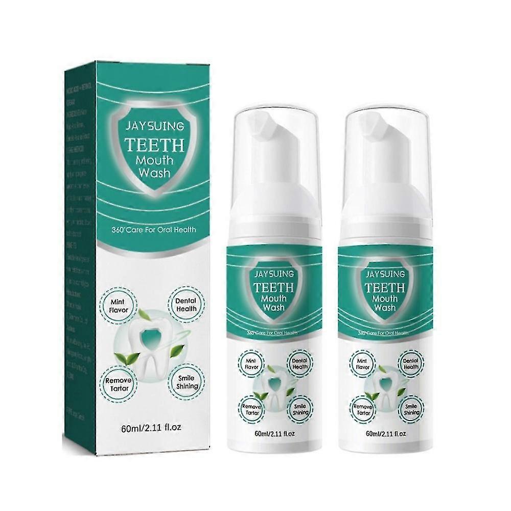 2pcs Jorondy Teeth Mouthwash, Herbal Brightening Oral Repair Foam, Solve All Problems