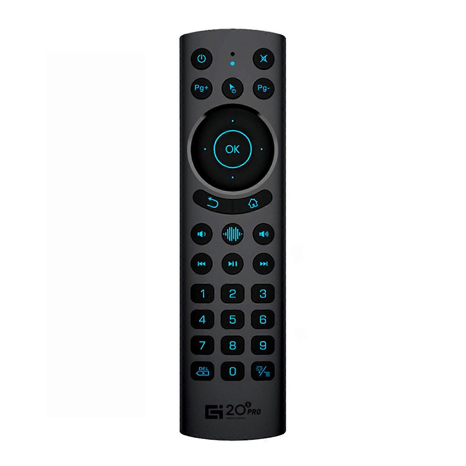 Air Mouse 2.4G Backlit Voice Remote Control, IR Learning for ATV Android Box
