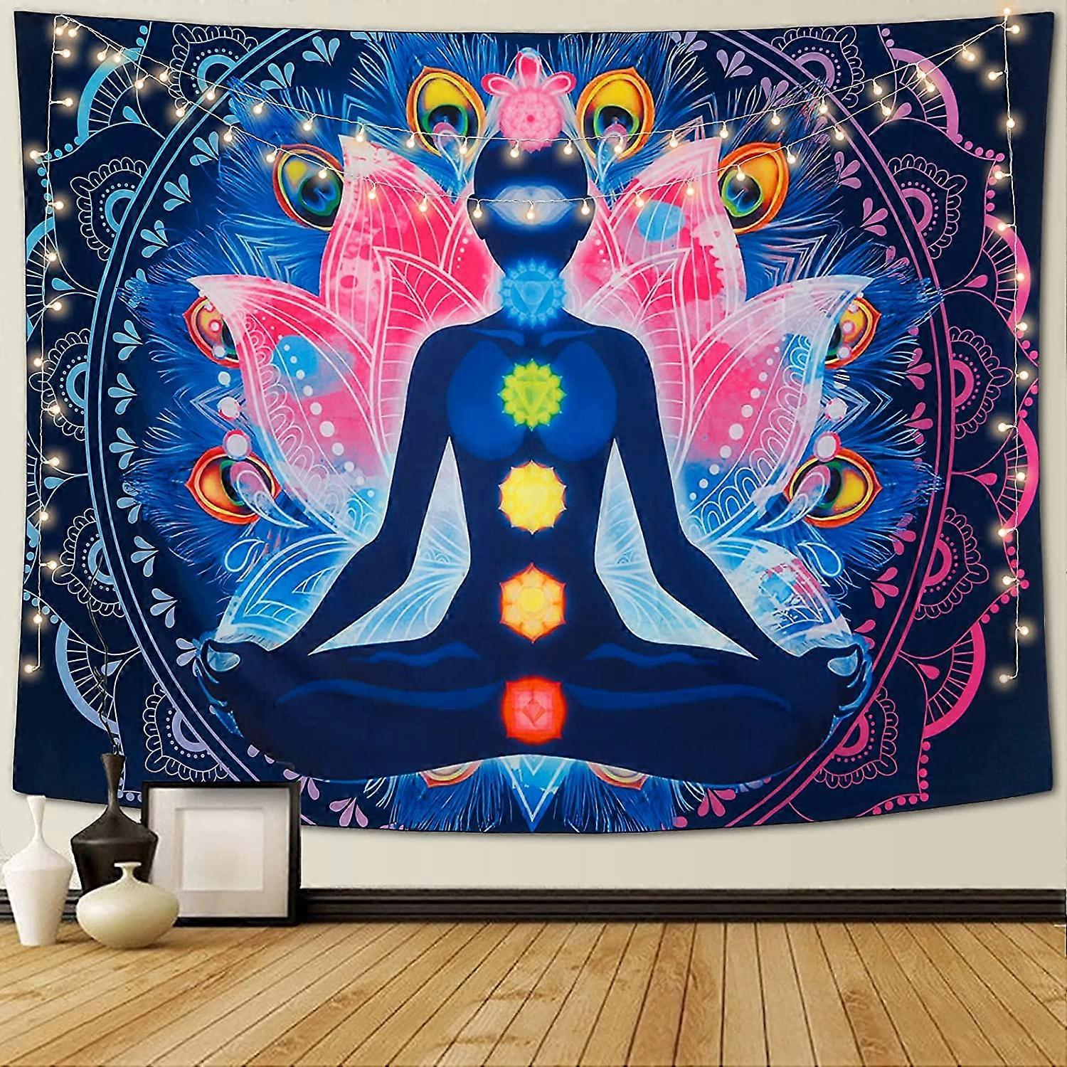Seven Chakra Tapestry Yoga Meditation Tapestry Wall Hanging