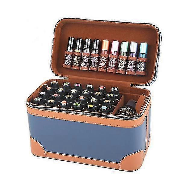 Custodia per olio essenziale da viaggio per il trasporto del supporto dell'olio TW blu