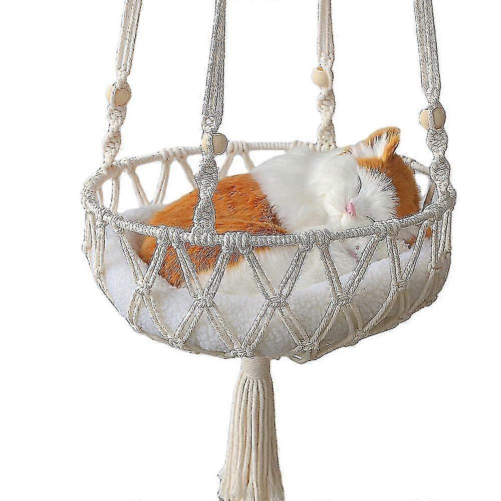Large Lace Cat Hammock, Lace Hanging Swing Pet Bed Basket