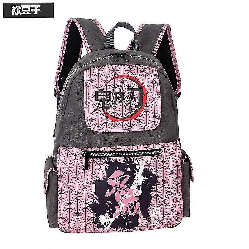 Demon Slayer Backpack Canvas Backpack Student School Bag Computer Backpack
