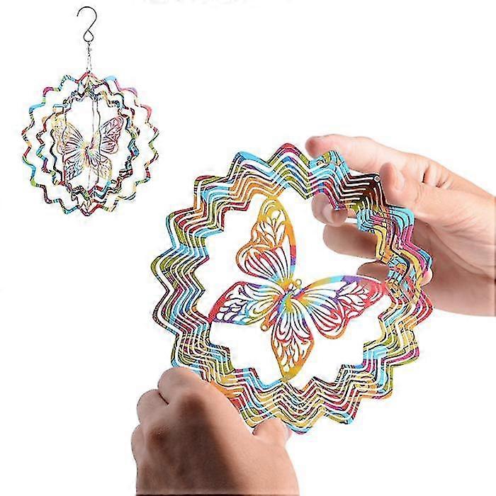 Butterfly Wind Chimes For Outside Lawn Yard Decor