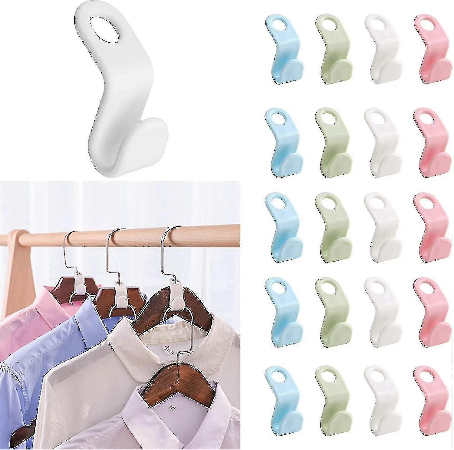 Hanger Connector, Clothes Hanger Connector, Hanger Hooks, Hanger Connecting Hook, Clothes Hanger Connecting Hook, Hanger Connecting Hooks, 20pcs Scrol