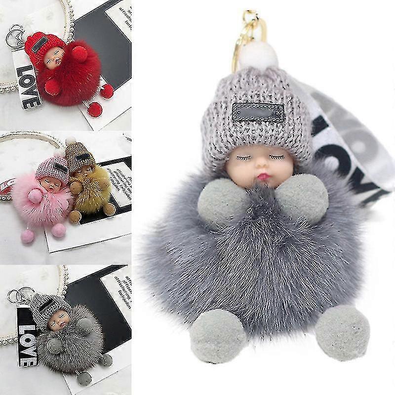 سوبر لطيف دمية سلسلة المفاتيح شنقا قلادة أفخم هدية الديكور لحقيبة سيارة