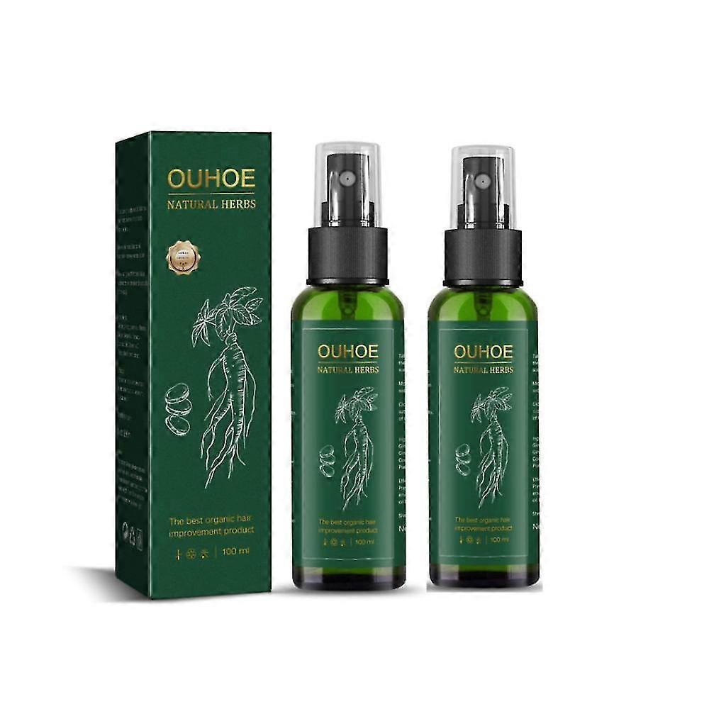 1-3 قطع 100 مل بخاخ تكثيف الشعر لنمو الشعر بخاخ مصل - البيوتين والجينسنغ
