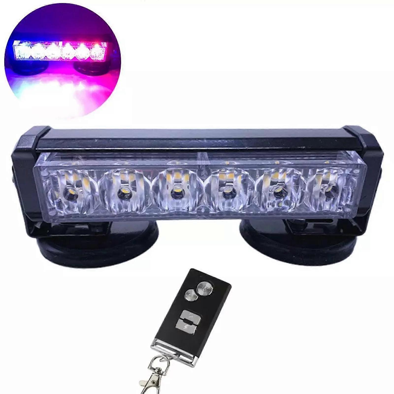 Car Strong Magnetic Flash Light Eternal Starlight LED Light Bar Remote Control