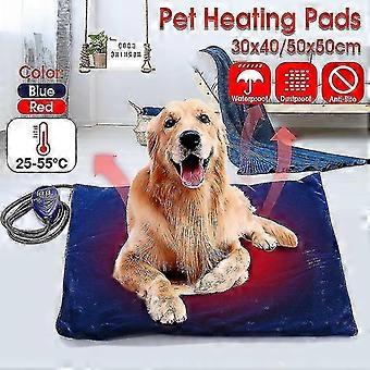 40*30cm/50*50cm Pet Electric  Dog  Dog Bed Waterproof Anti-Bite Adjustable Temperature  Heat Mat   40x30cm Uk Plug